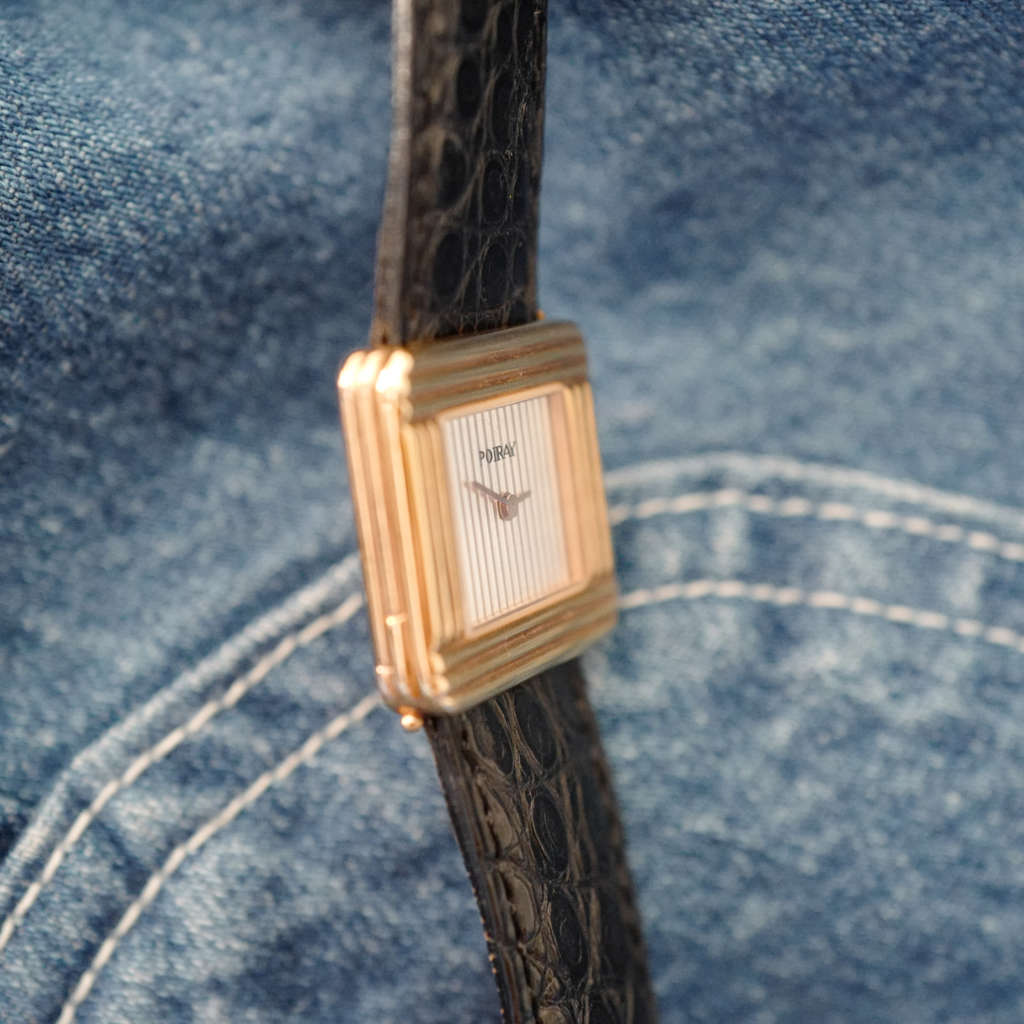 Montre Poiray ancienne or jaune Montre Poiray ancienne or jaune