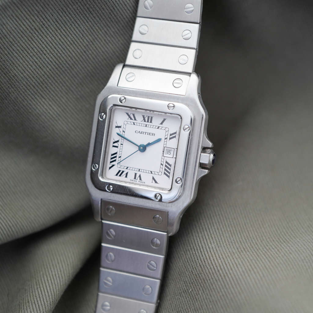 Montre Cartier boite papiers 2960 santos homme