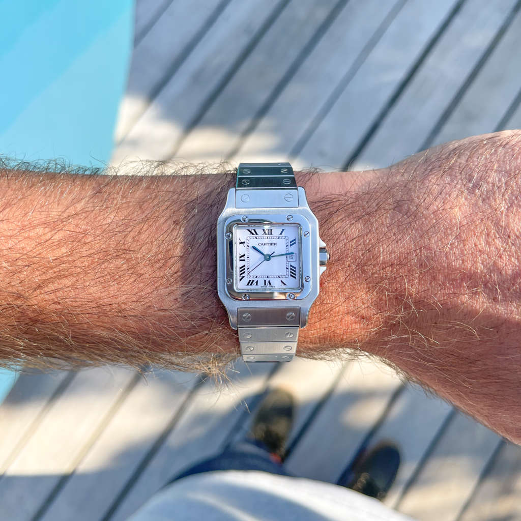 Montre Cartier Santos vintage homme