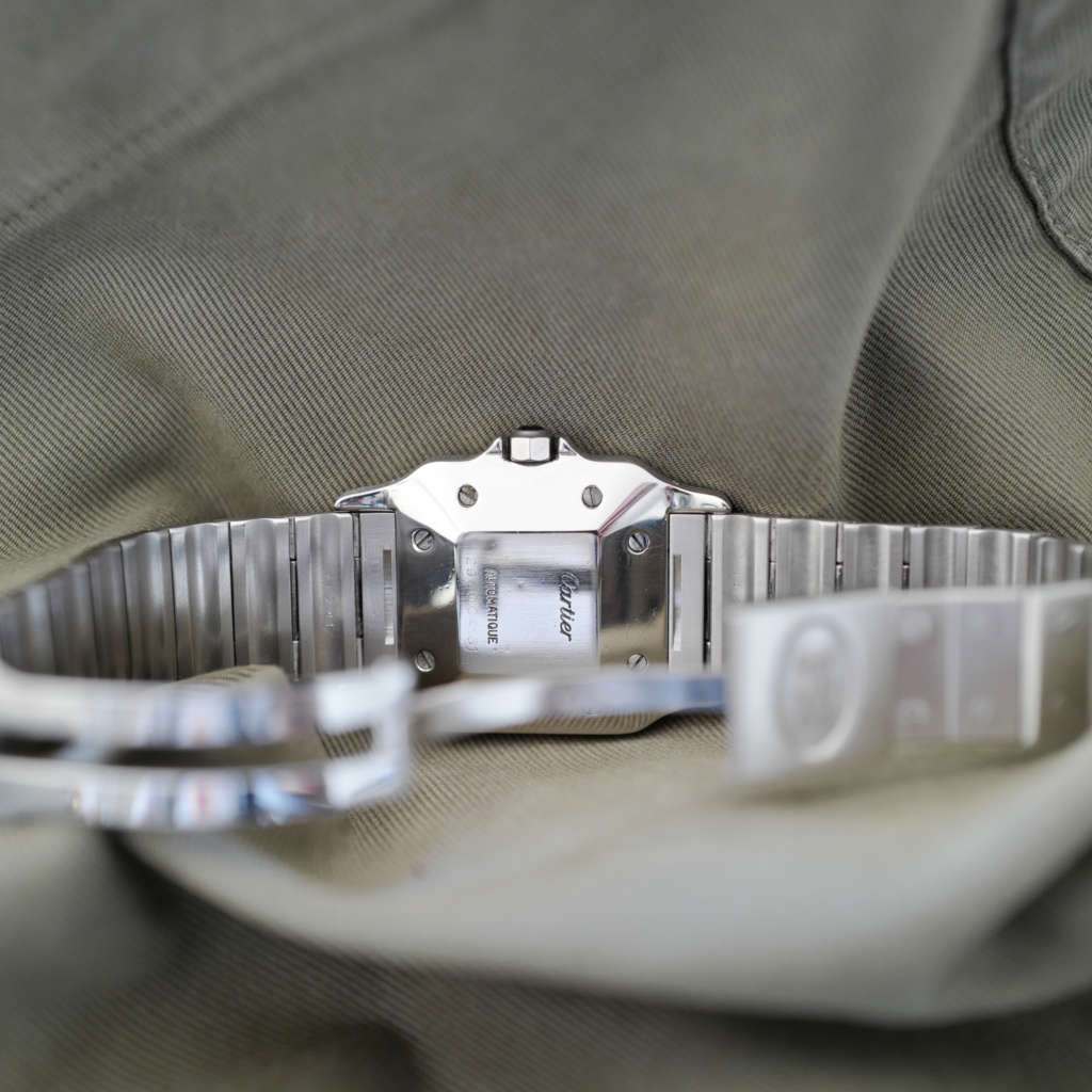 Montre vintage Cartier ancienne homme Santos acier