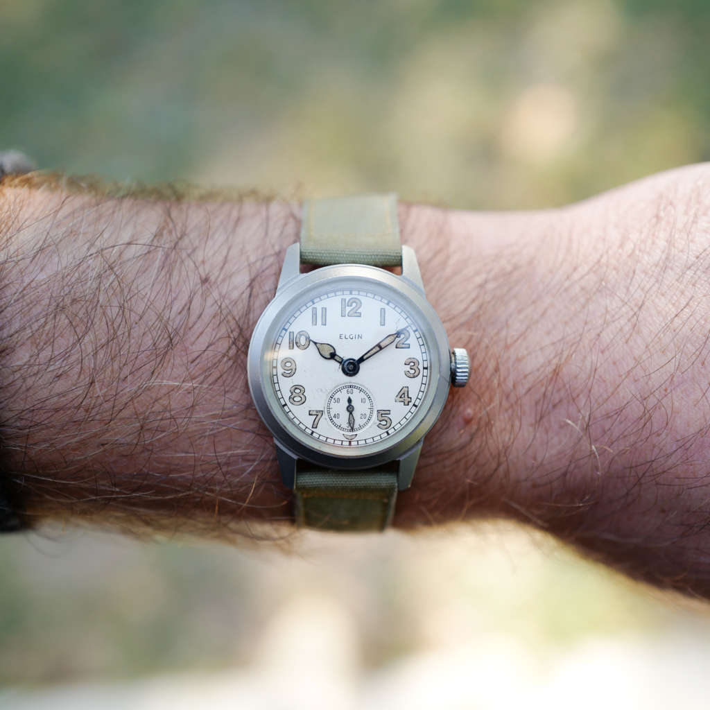 Montre ancienne militaire Elgin Waltham Bulova