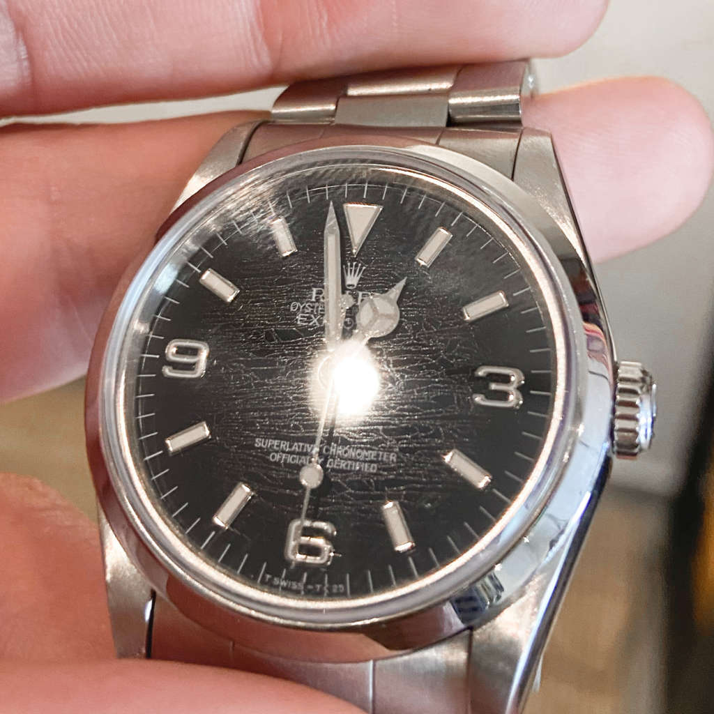 Montre Rolex cadran spider vintage