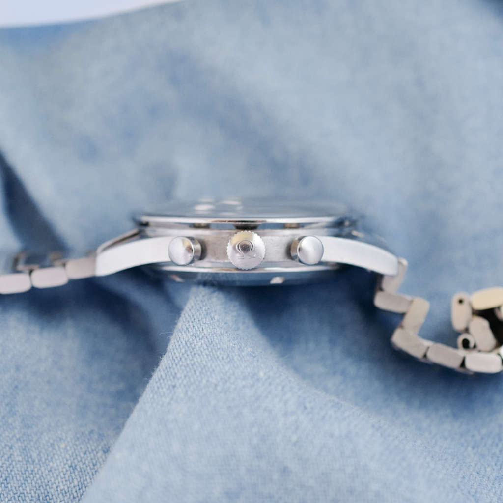 Omega Speedmaster chronographe vintage cadran marron tropical Ed White pre moon