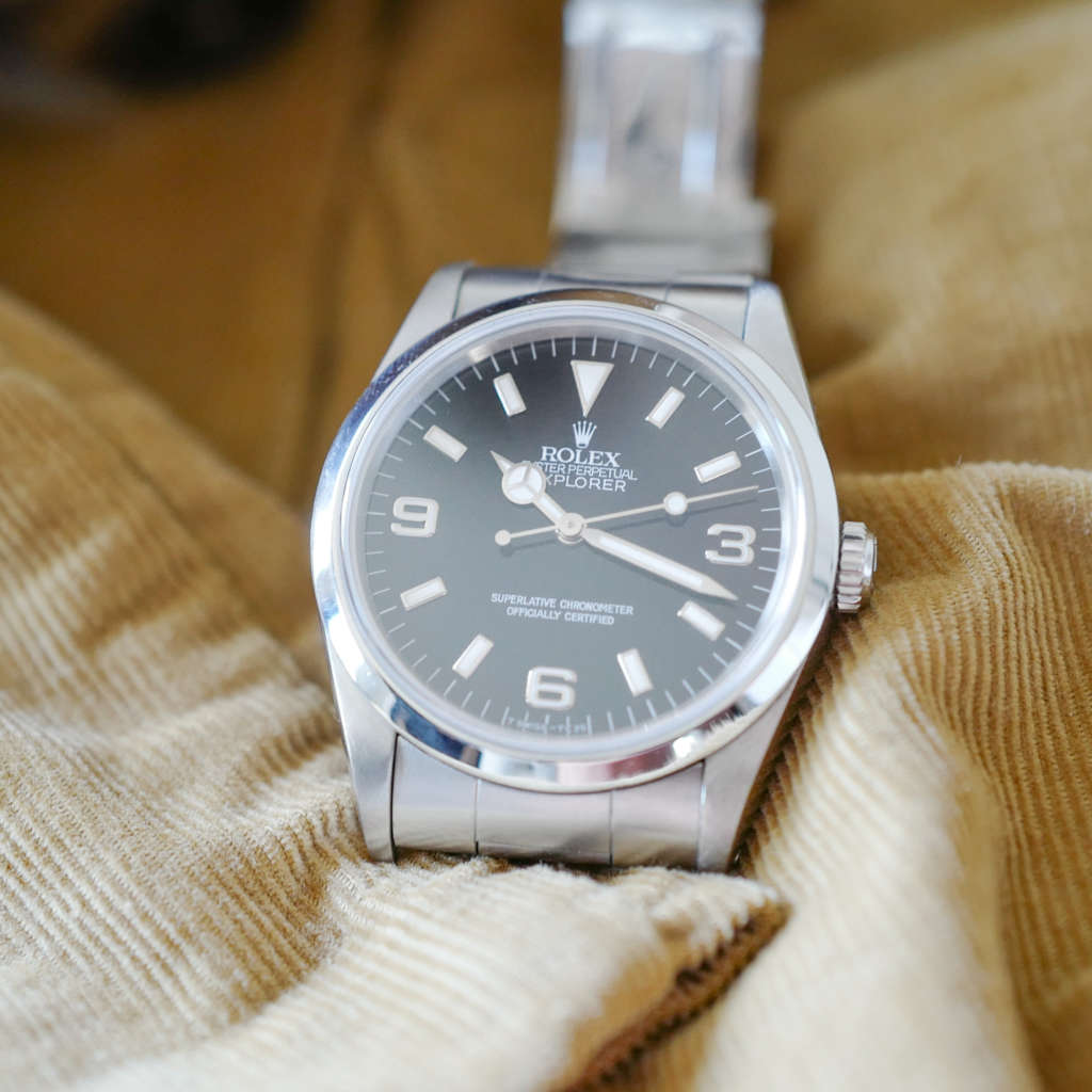 Rolex 14270 Explorer 1 vintage cadran tritium spider