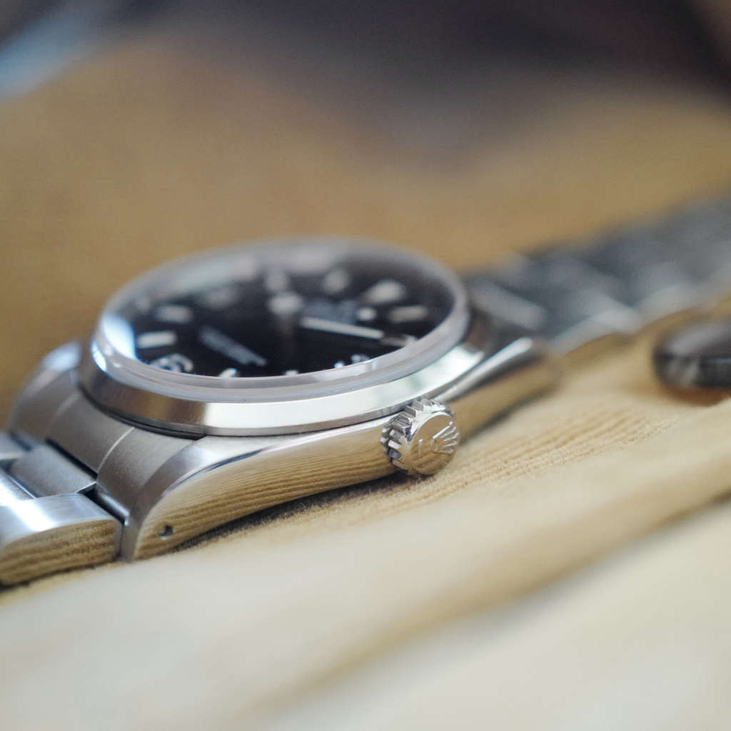 Rolex Explorer patinée patine cadran noir