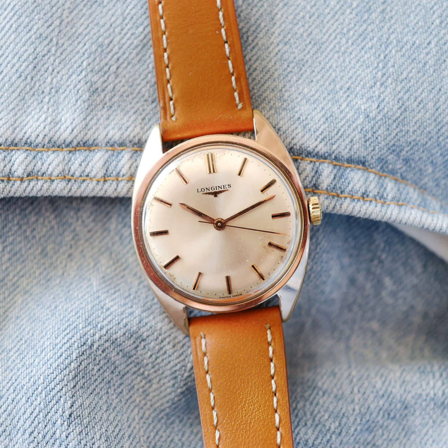 Bracelet De Montre ZRC Vintage - Sport Rallye - Acier Plaqué Or 18mm - Occasion