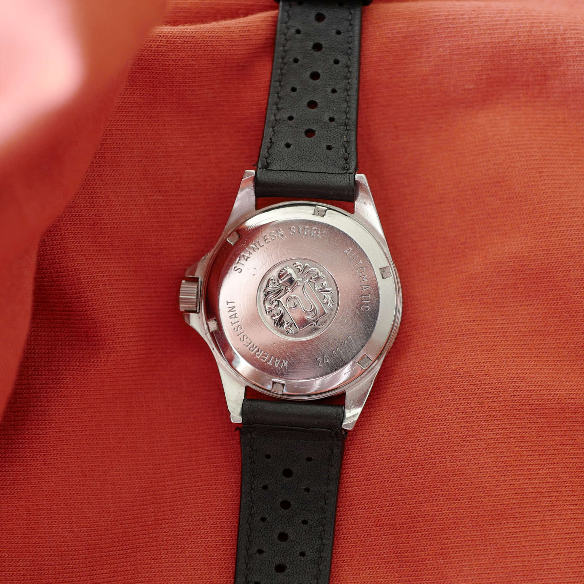 Montre YEMA Vintage De Forme Tonneau - Avec Bracelet Cuir Lézard - Occasion, Montre Seule