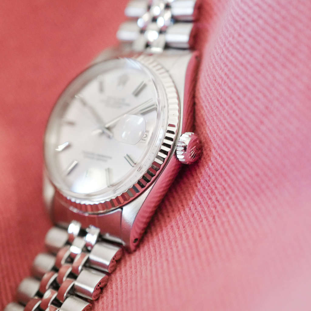 Montre vintage jubilee lunette cannelée