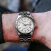 Montre vintage Rolex cadran blanc bracelet jubilee