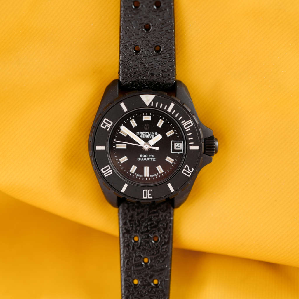 Jolie mini submariner montre de plongée vintage neuve de stock Breitling pour femme