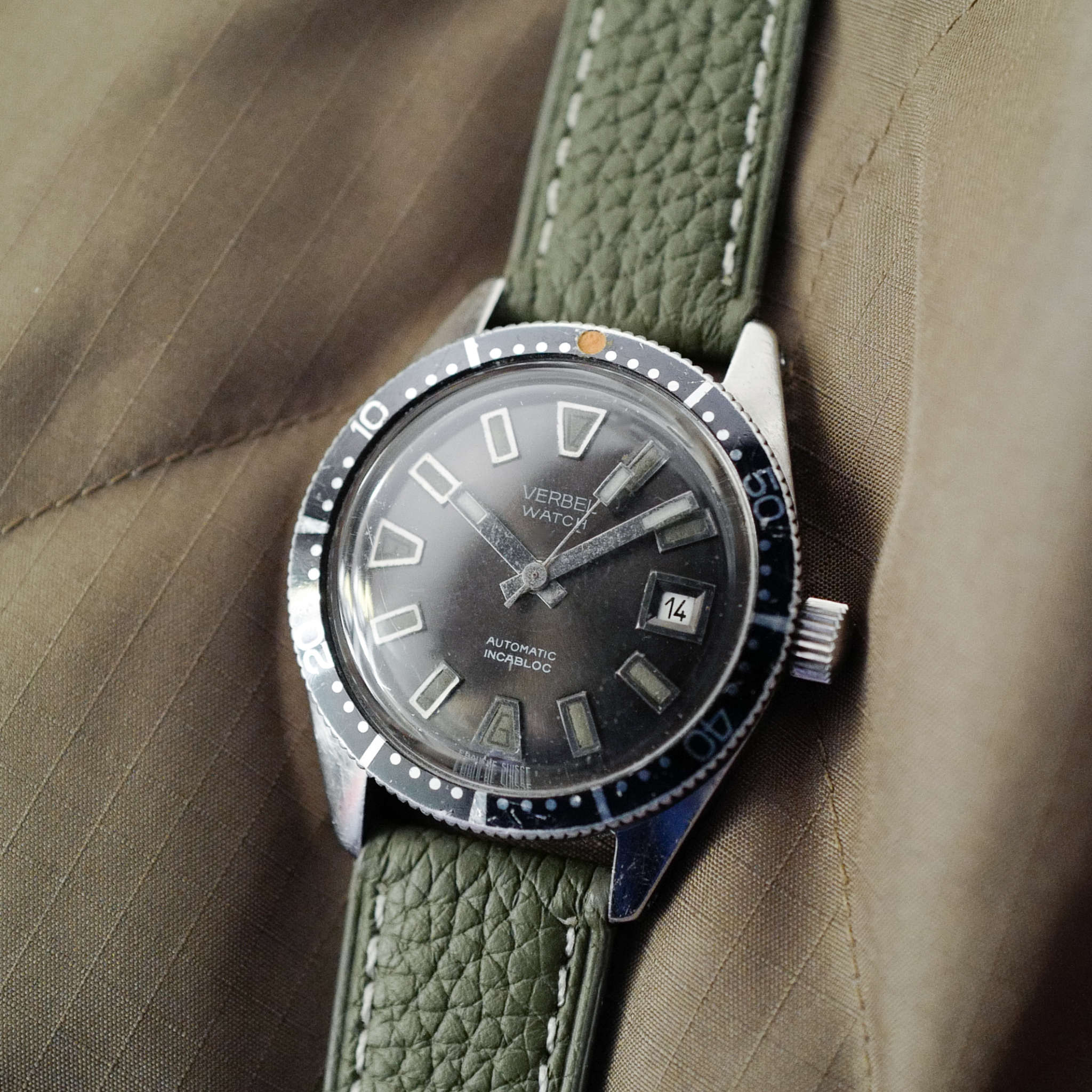 VERBEL "Skin Diver" (vintage 1970's) • Café Noir Montres