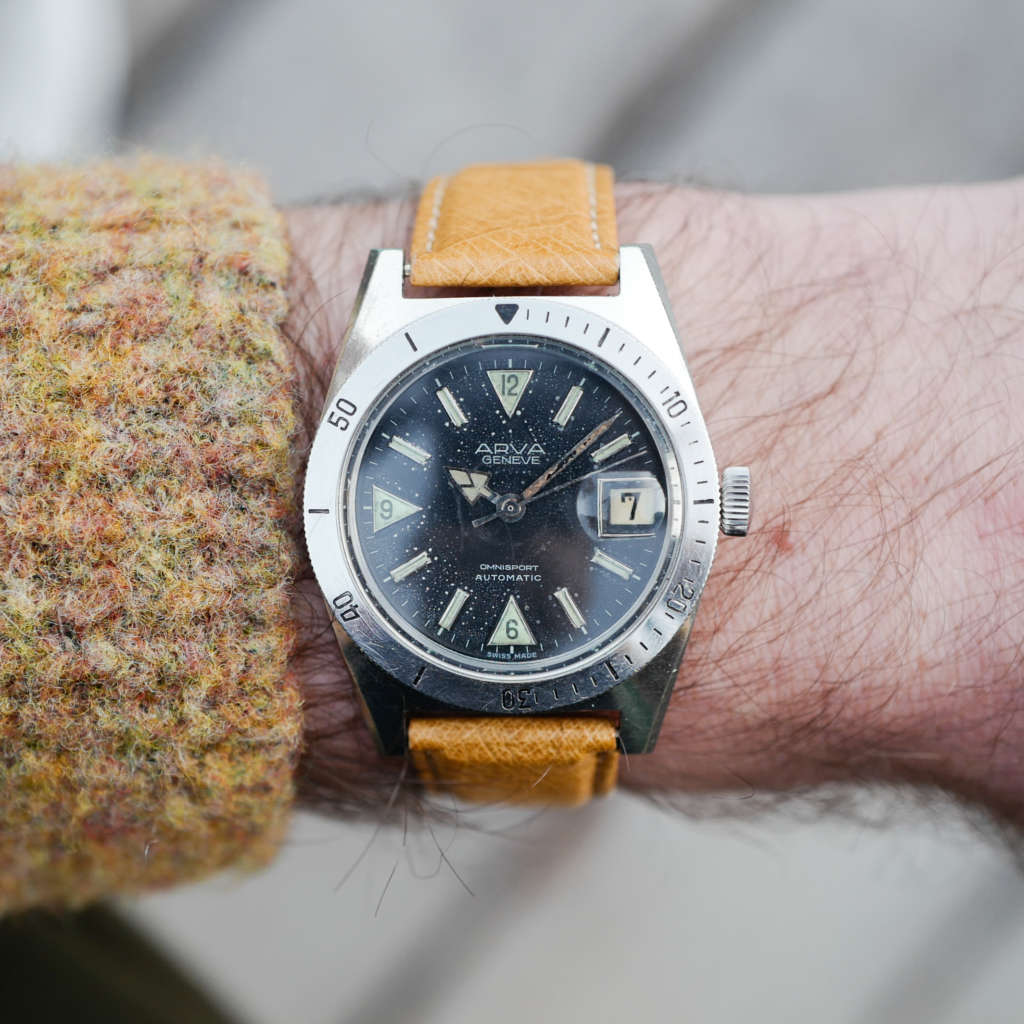 Montre patine Arva vintage ski diver plongée vintage