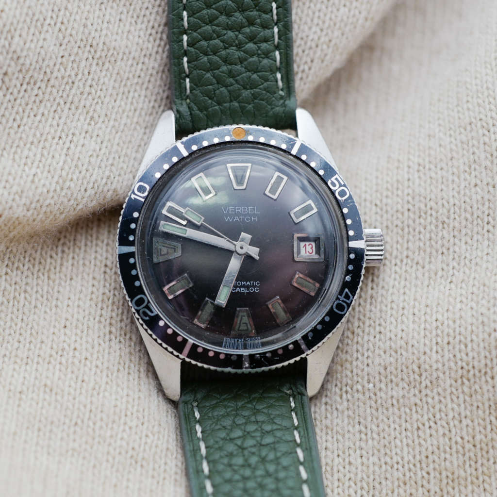 Montre Verbel homme bracelet vert