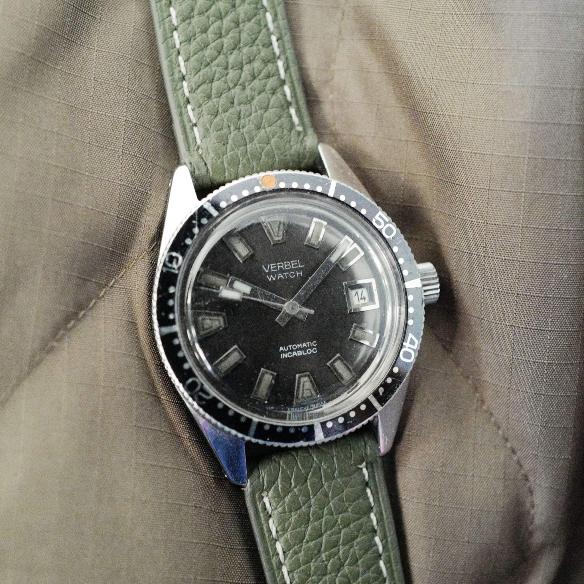 VERBEL "Skin Diver" (vintage 1970's) • Café Noir Montres