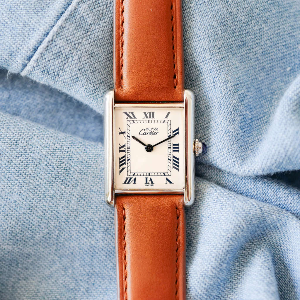 Grand modèle Cartier Tank argent vintage 1616