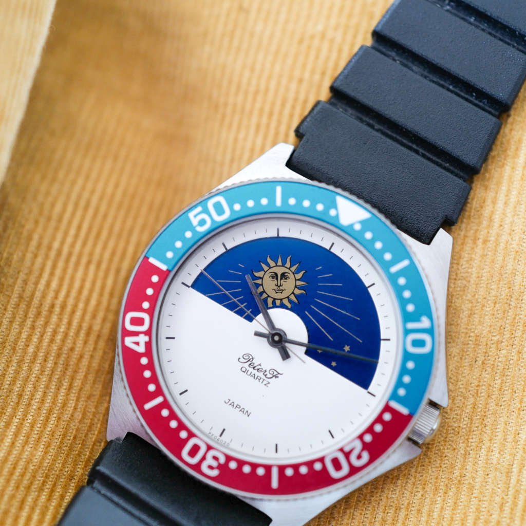 Jolie montre vintage Seiko jour et nuit Jolie montre vintage Seiko jour et nuit