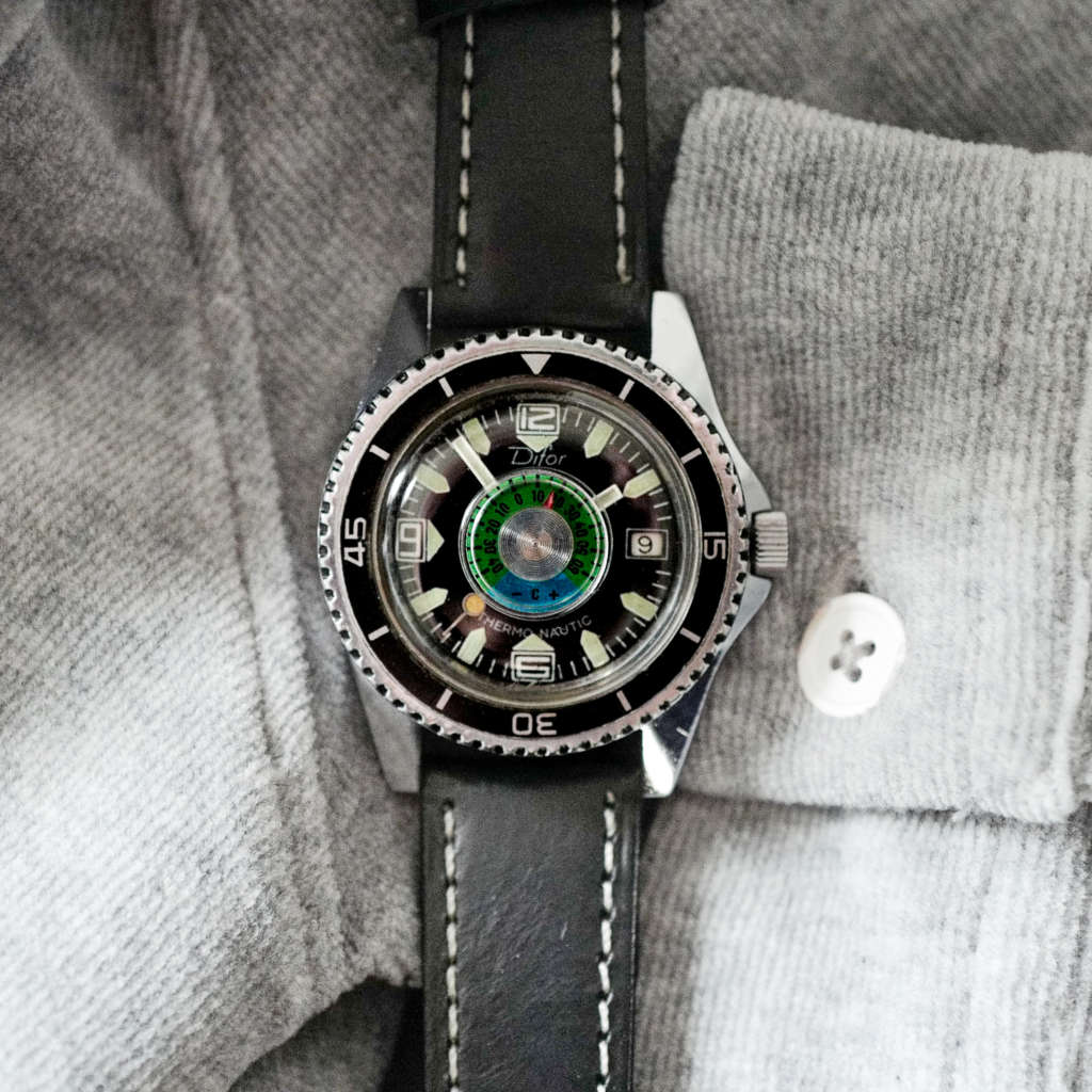 Montre ancienne vintage Difor made in France température