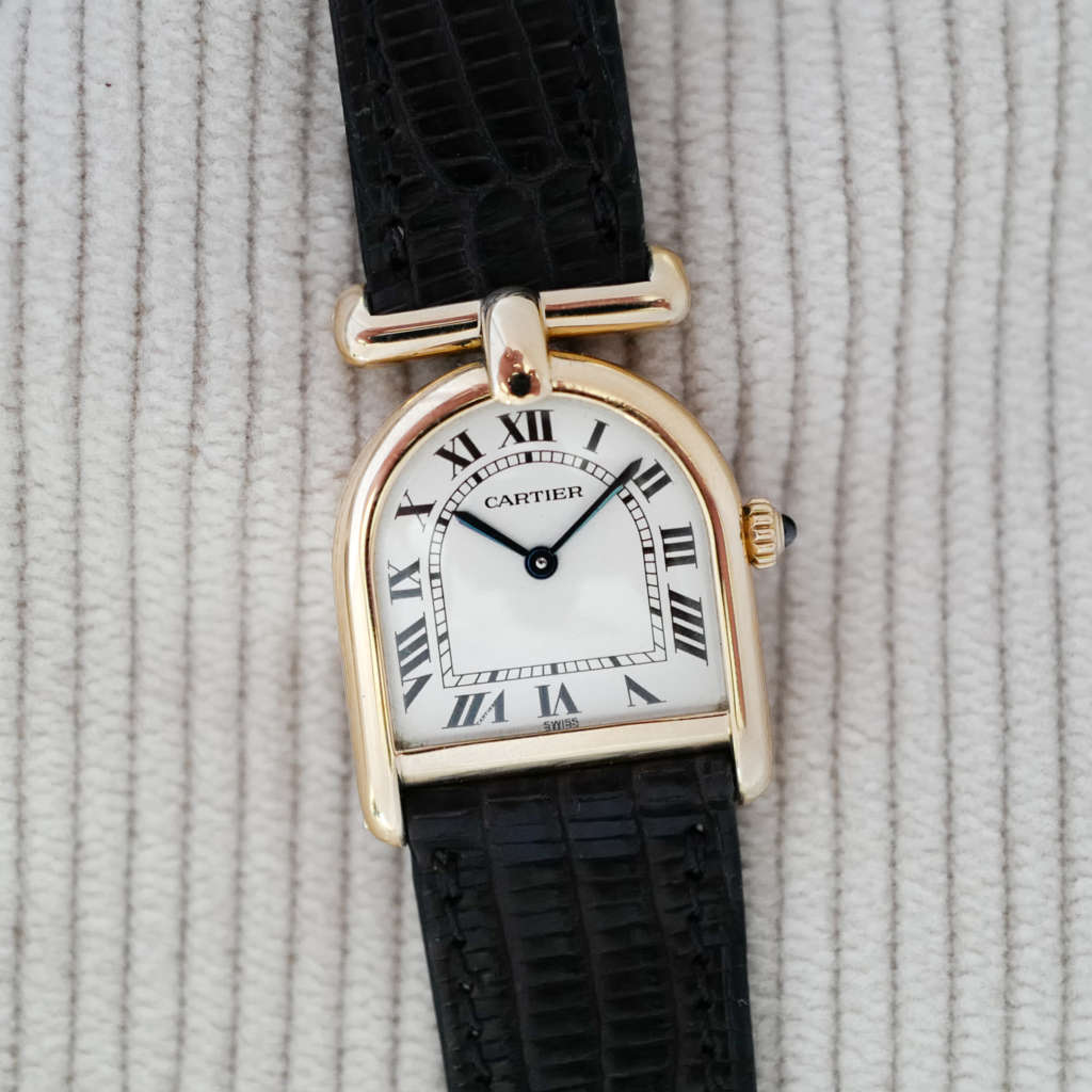 Montre Cartier Calandre romane boite & papiers vintage Montre Cartier Calandre romane boite & papiers vintage