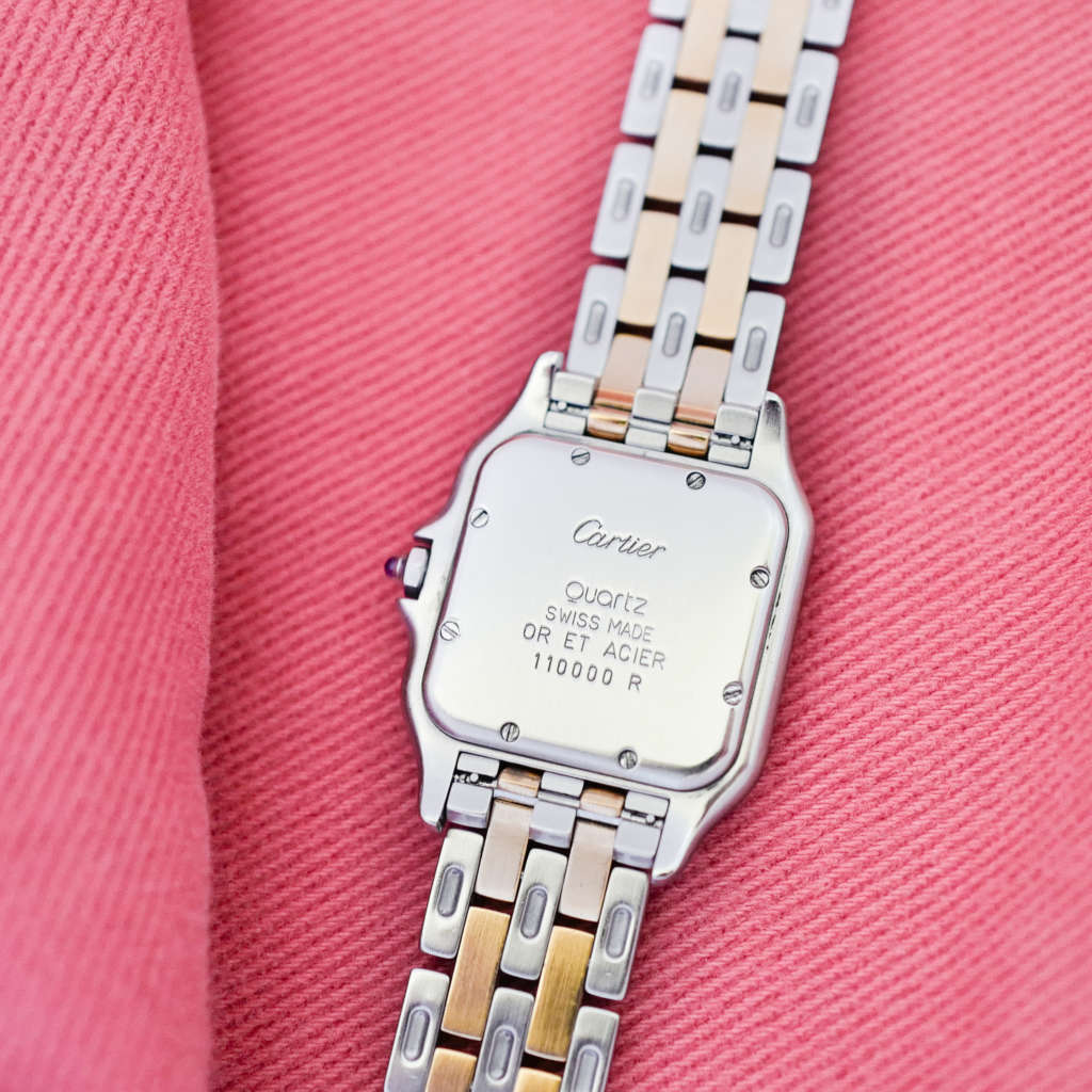 Montre Cartier Panthère 110000R or & acier quartz homme femme vintage