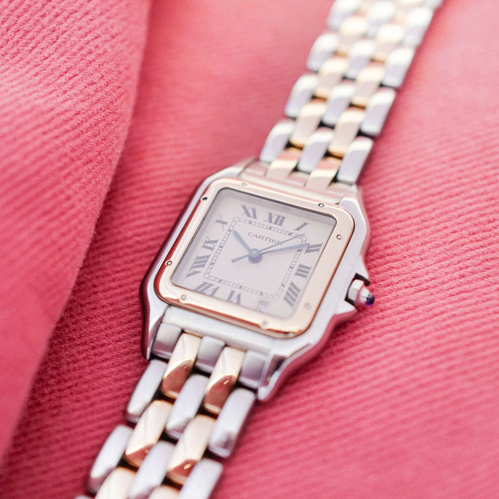 Montre Cartier Panthère vintage or & acier