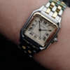 Montre Cartier Panthère vintage or acier bracelet