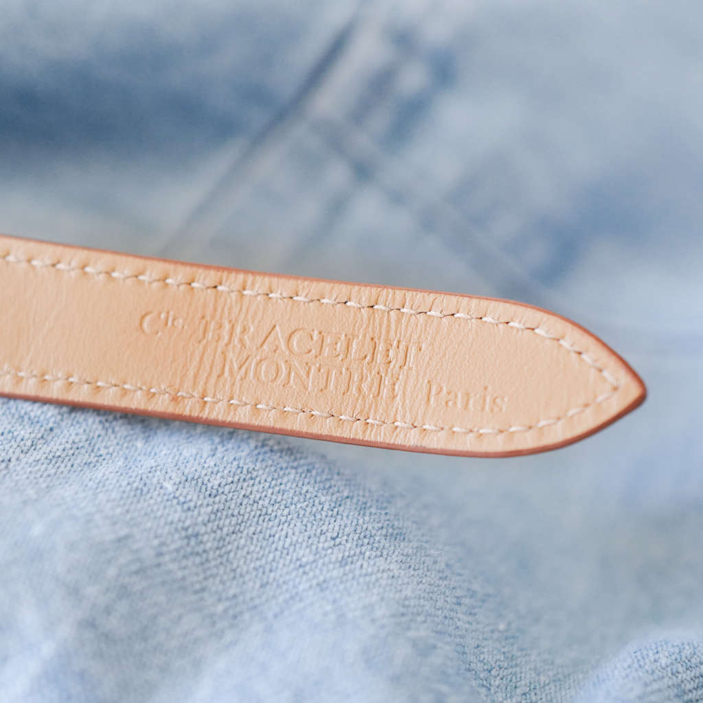 Montre vintage bracelet cuir Cartier