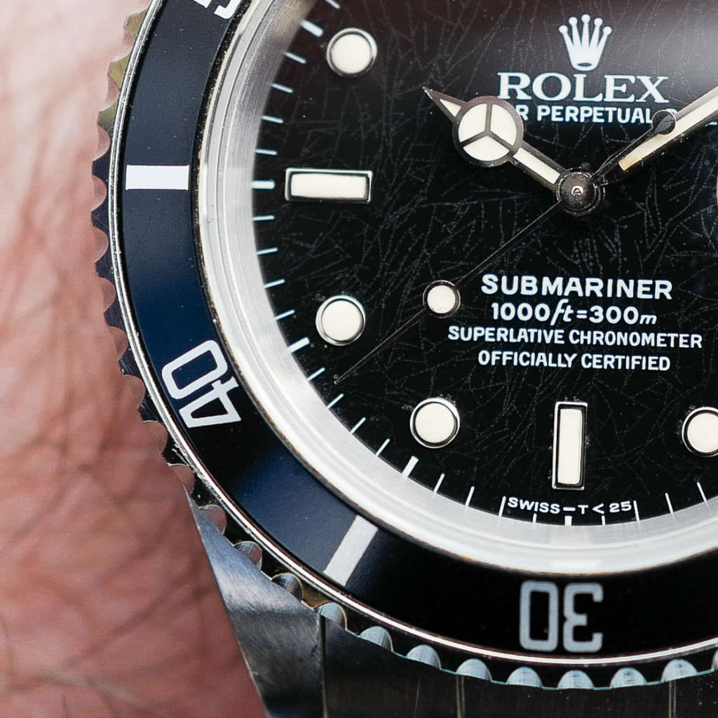 Montre vintage Rolex Submariner 16610 frosen