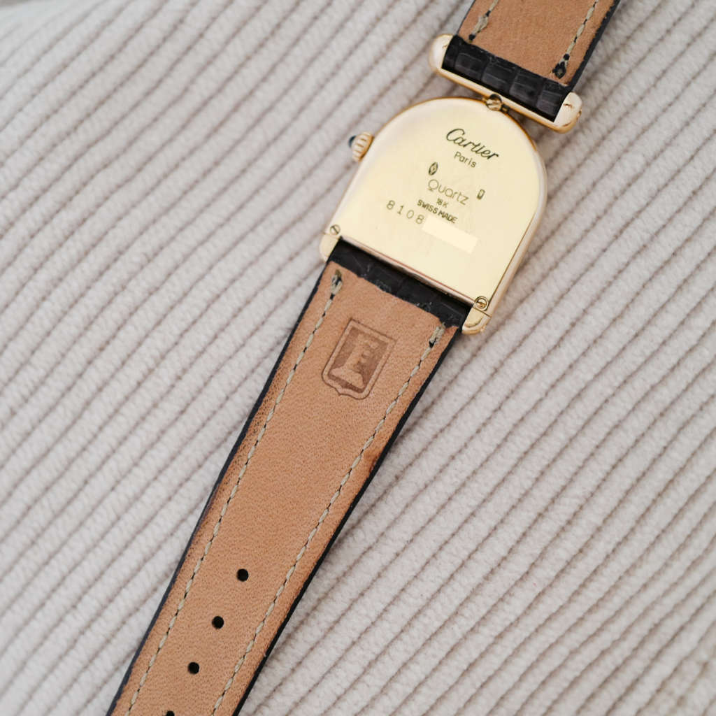 Rare montre Cartier Calandre en or vintage Rare montre Cartier Calandre en or vintage