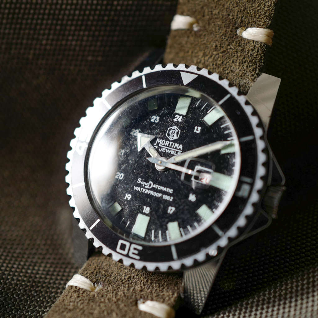 Vintage montre Mortima française mécanique plongeuse