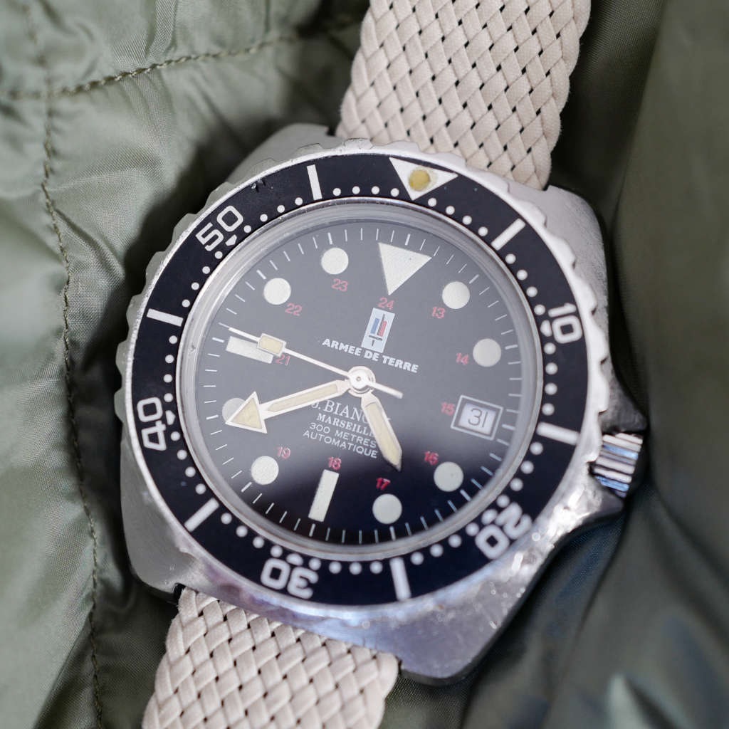 magnifique montre 1993 militaire française armée bianchi vintage JB 300