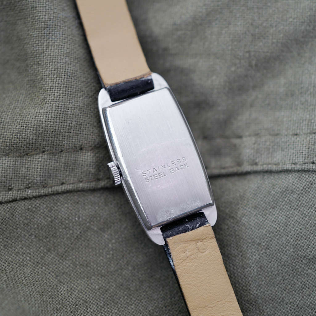 Montre vintage Breil double tour cuir noir mécanique