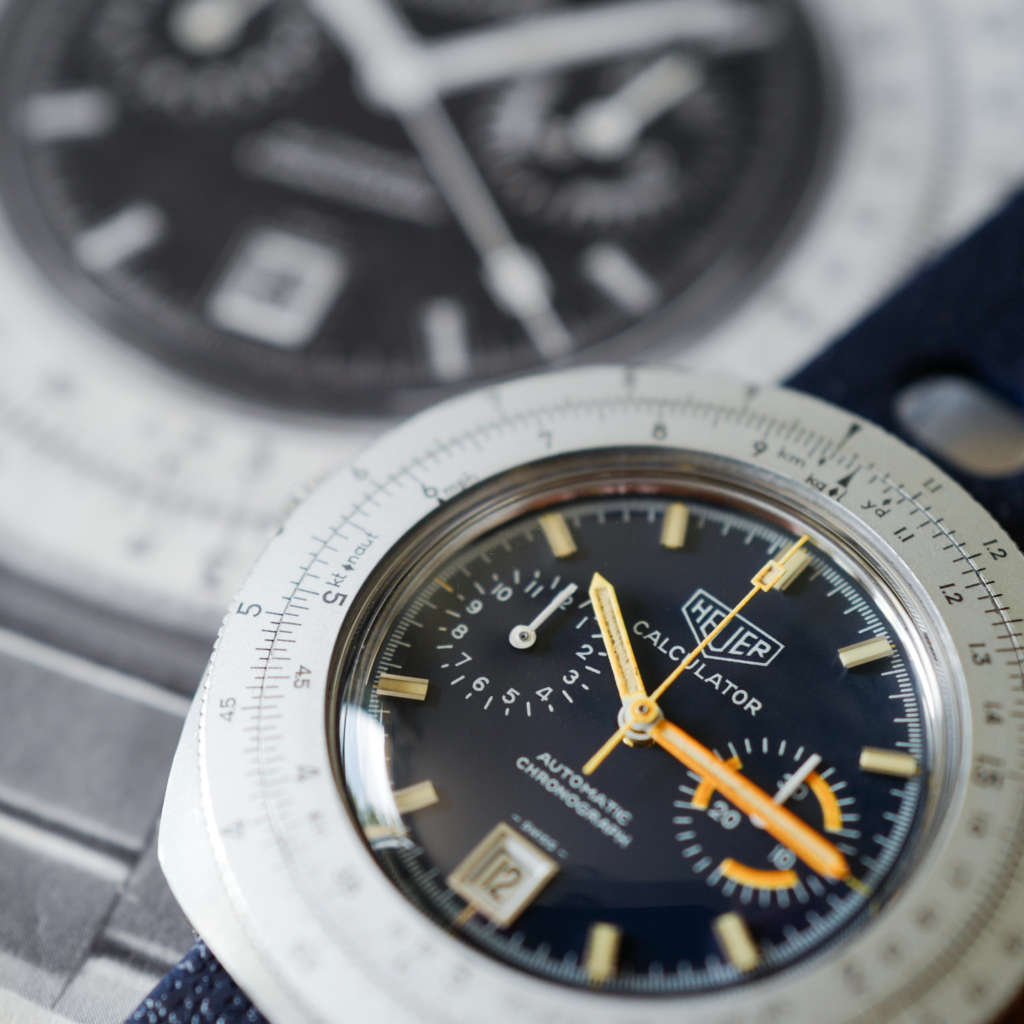 Heuer Calculator chronograph chronographe vintage Heuer Breitling Calibre 12 Heuer Calculator chronograph chronographe vintage Heuer Breitling Calibre 12