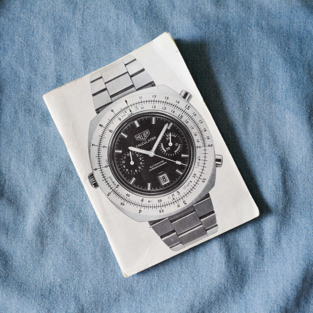 Montre vintage Calculator Heuer vintage calibre 12 Montre vintage Calculator Heuer vintage calibre 12