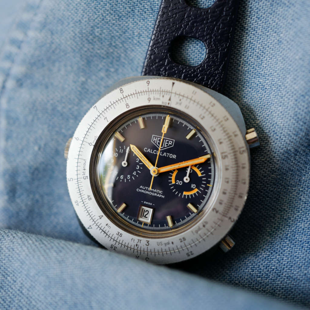 Montre vintage Tag Heuer Calculator 110.633 chronographe Montre vintage Tag Heuer Calculator 110.633 chronographe