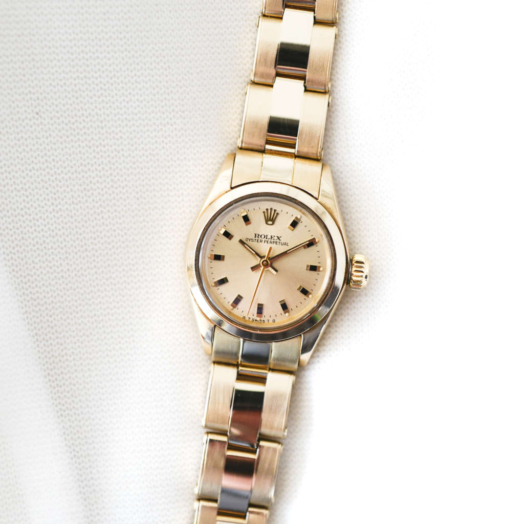 Rolex Oyster Perpetual 6718 1973 en or jaune vintage Rolex Oyster Perpetual 6718 1973 en or jaune vintage