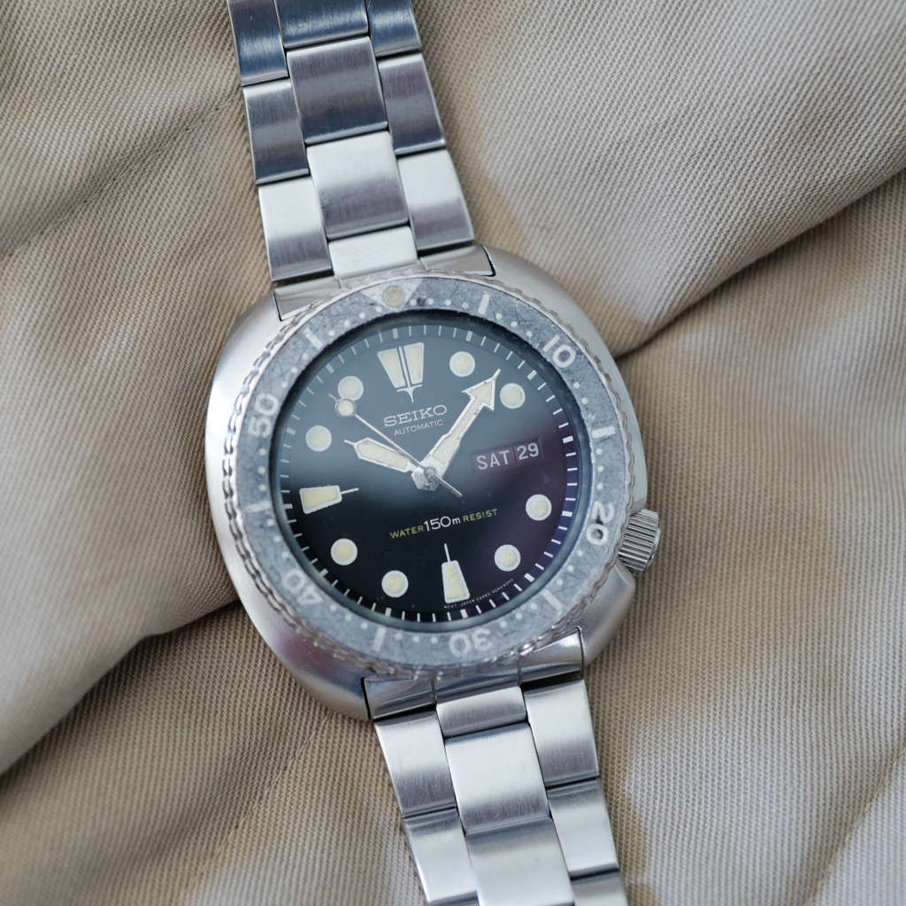 Jolie montre tritium Seiko turtle vintage 6309 - 7040 Jolie montre tritium Seiko turtle vintage 6309 - 7040