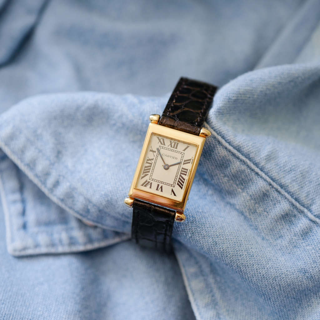 Montre Cartier Obus Tank vintage année 1920