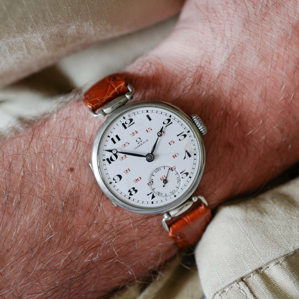 Omega trench watch vintage