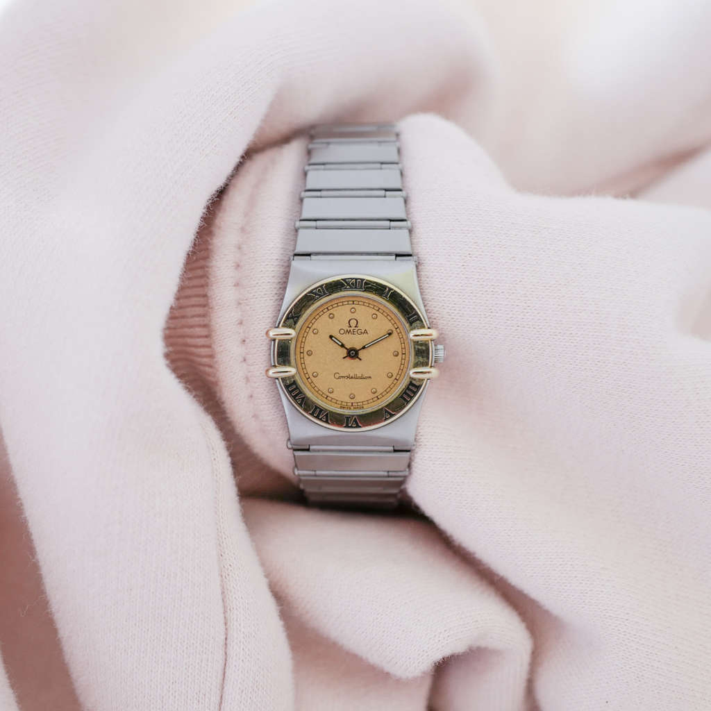 Petite Omega Constellation pour femme 795.1080 or acier Petite Omega Constellation pour femme 795.1080 or acier