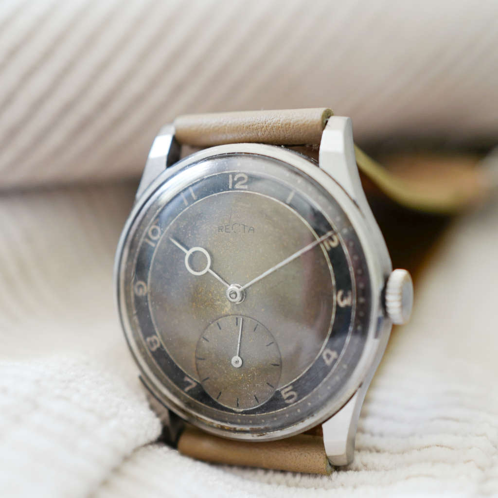 Recta militaire cadran Sector vintage cuir Recta militaire cadran Sector vintage cuir