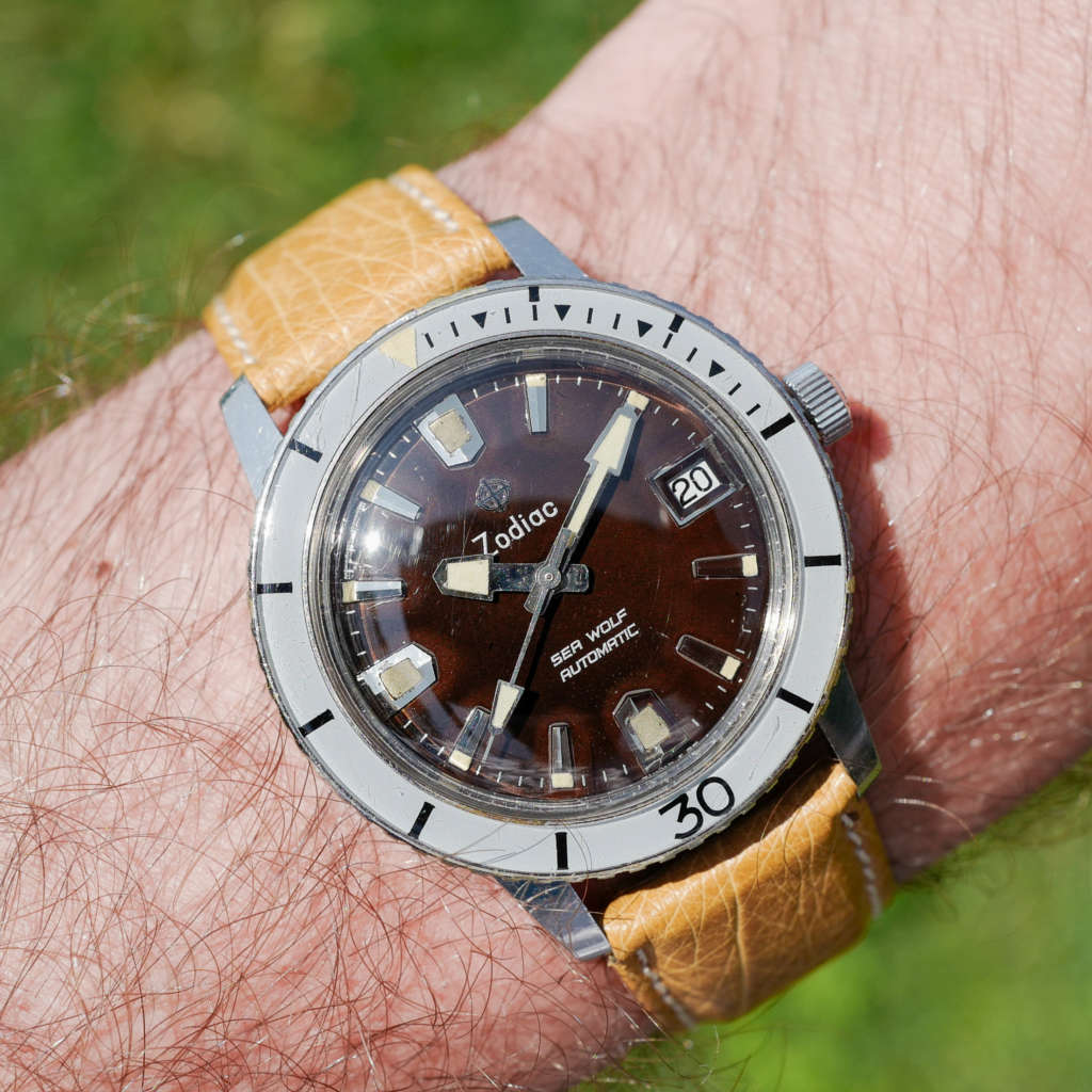 Sea Wolf vintage Zodiac tropicale patine Sea Wolf vintage Zodiac tropicale patine