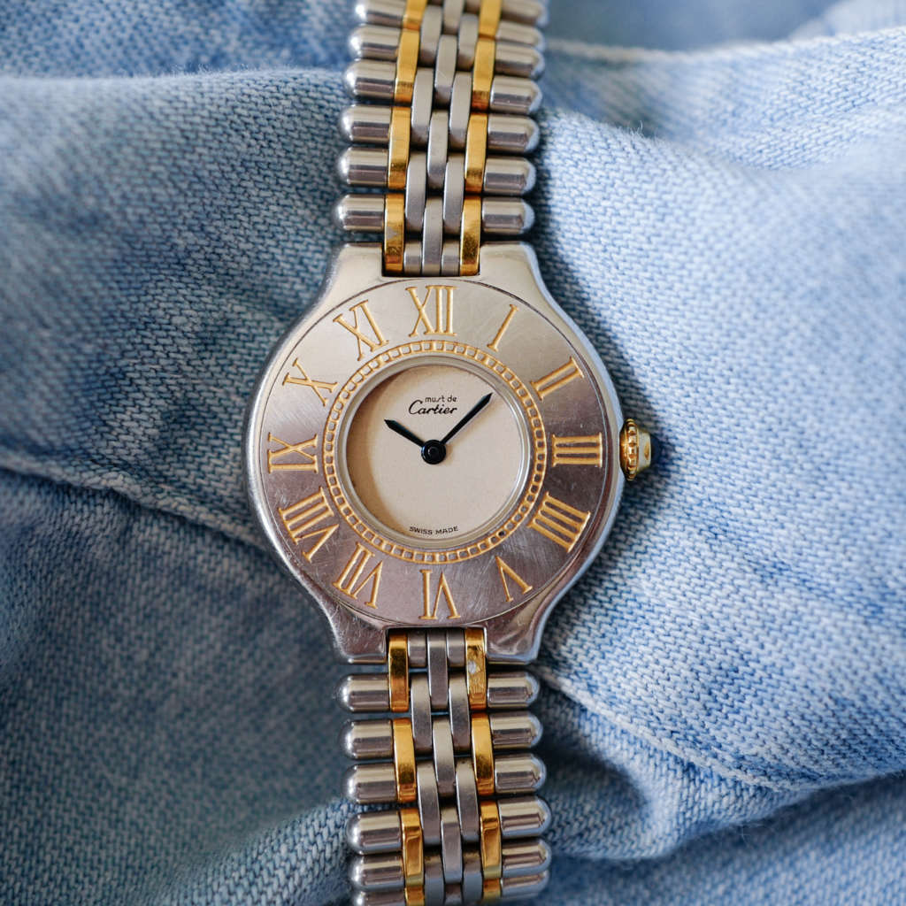 Cartier Must 21 or acier