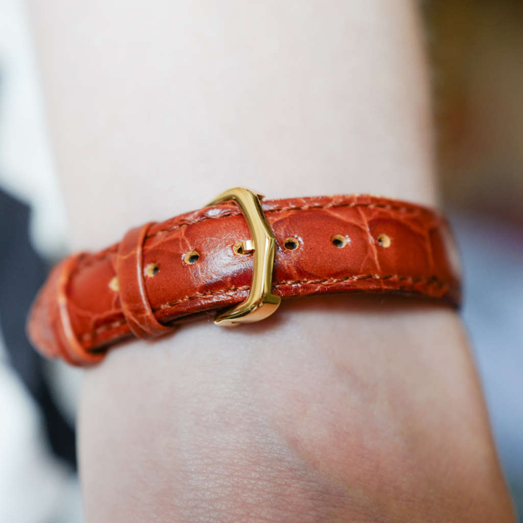 Montre vintage Cartier Tank Must cuir