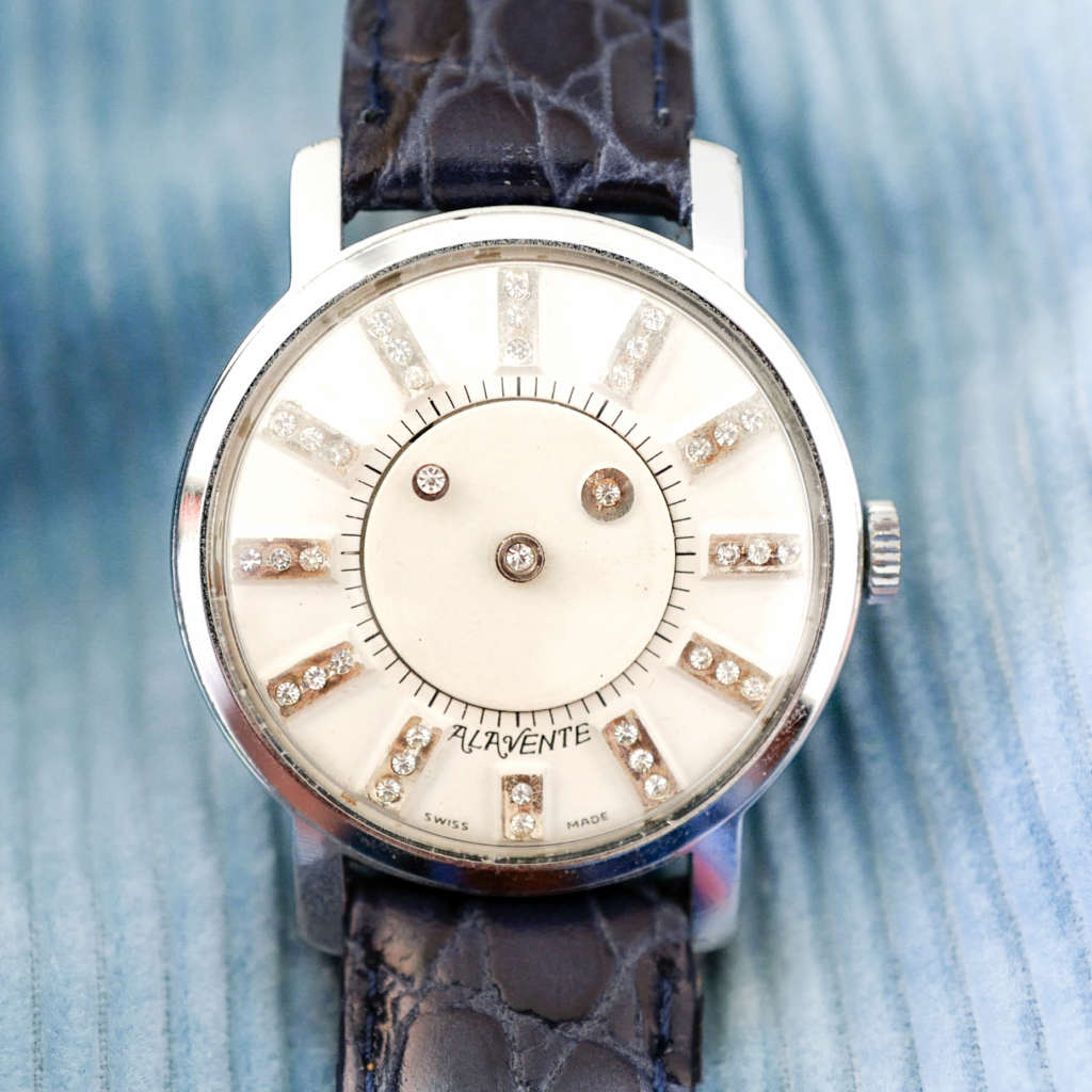 Rare montre vintage diamants