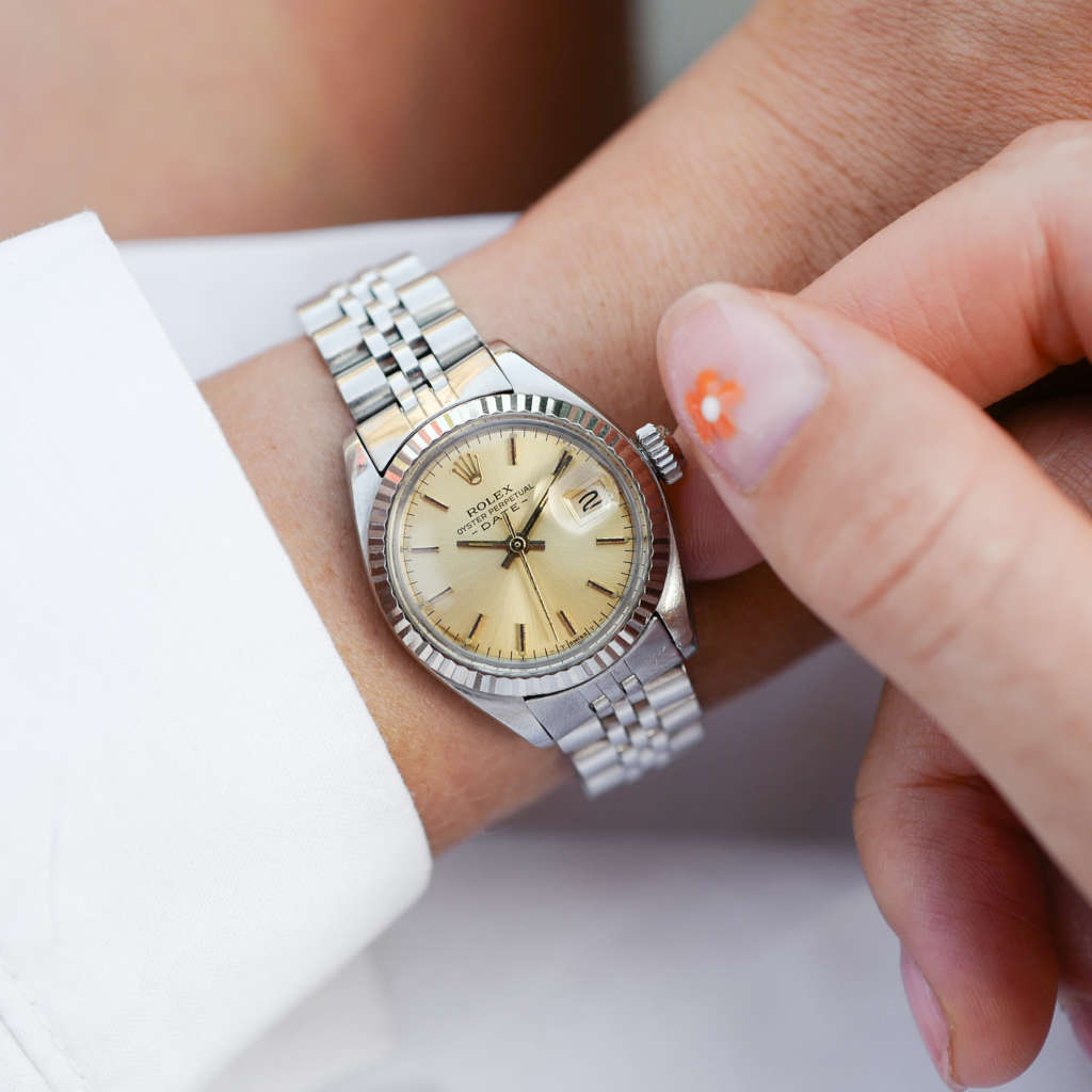 Mini montre Rolex vintage femme Datejust
