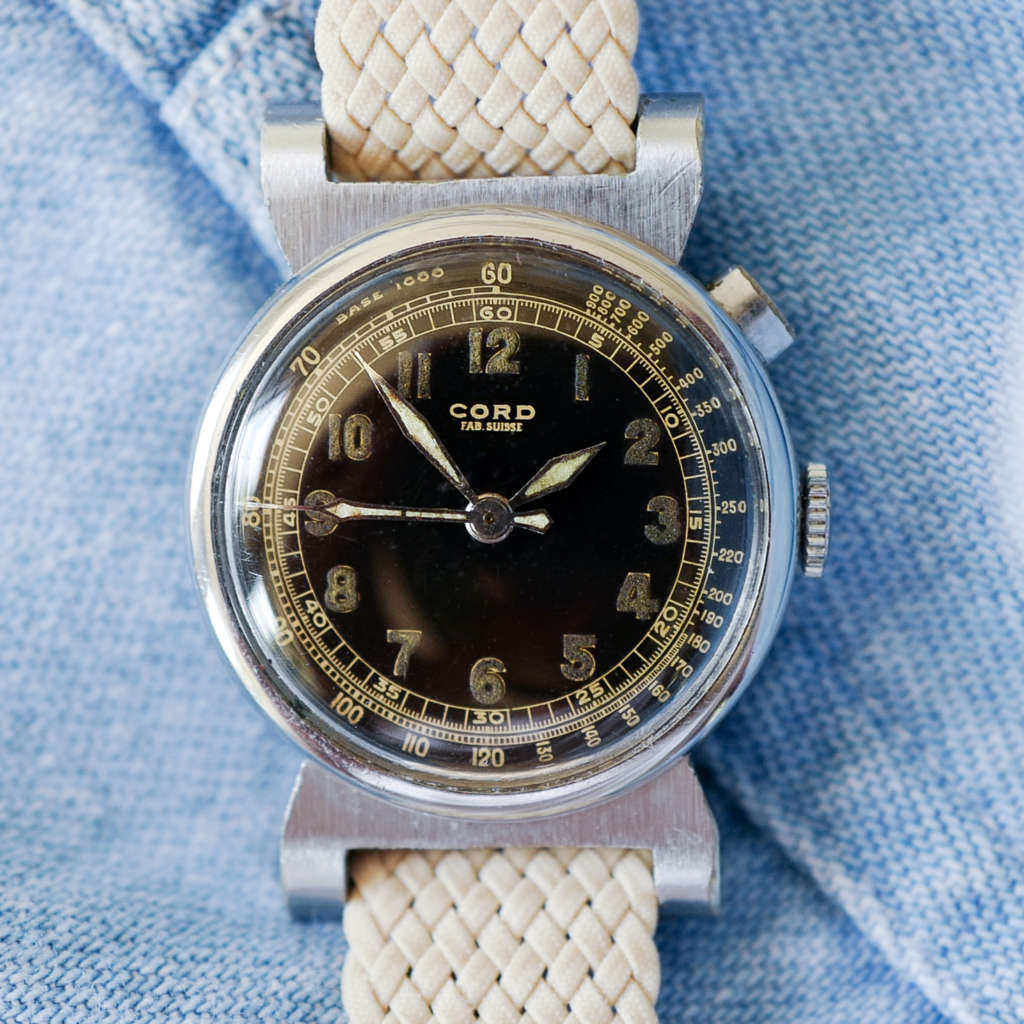 montre chronographe mono poussoir venus vintage annee 1930 vintage