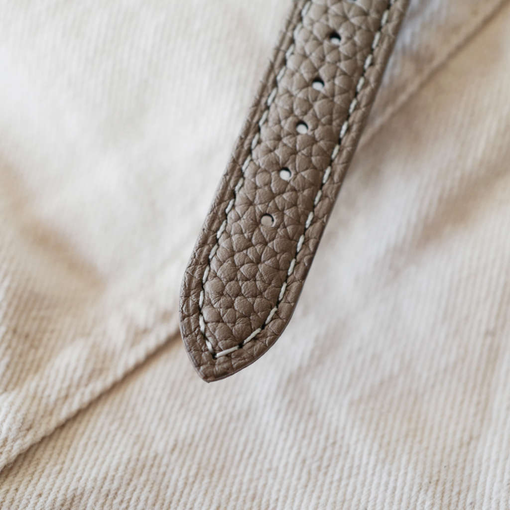 Chronostop Genève 145.009 vintage bracelet cuir beige