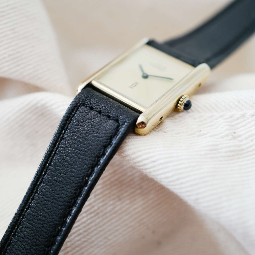 cartier tank must grand modele dore revisee et d'origine