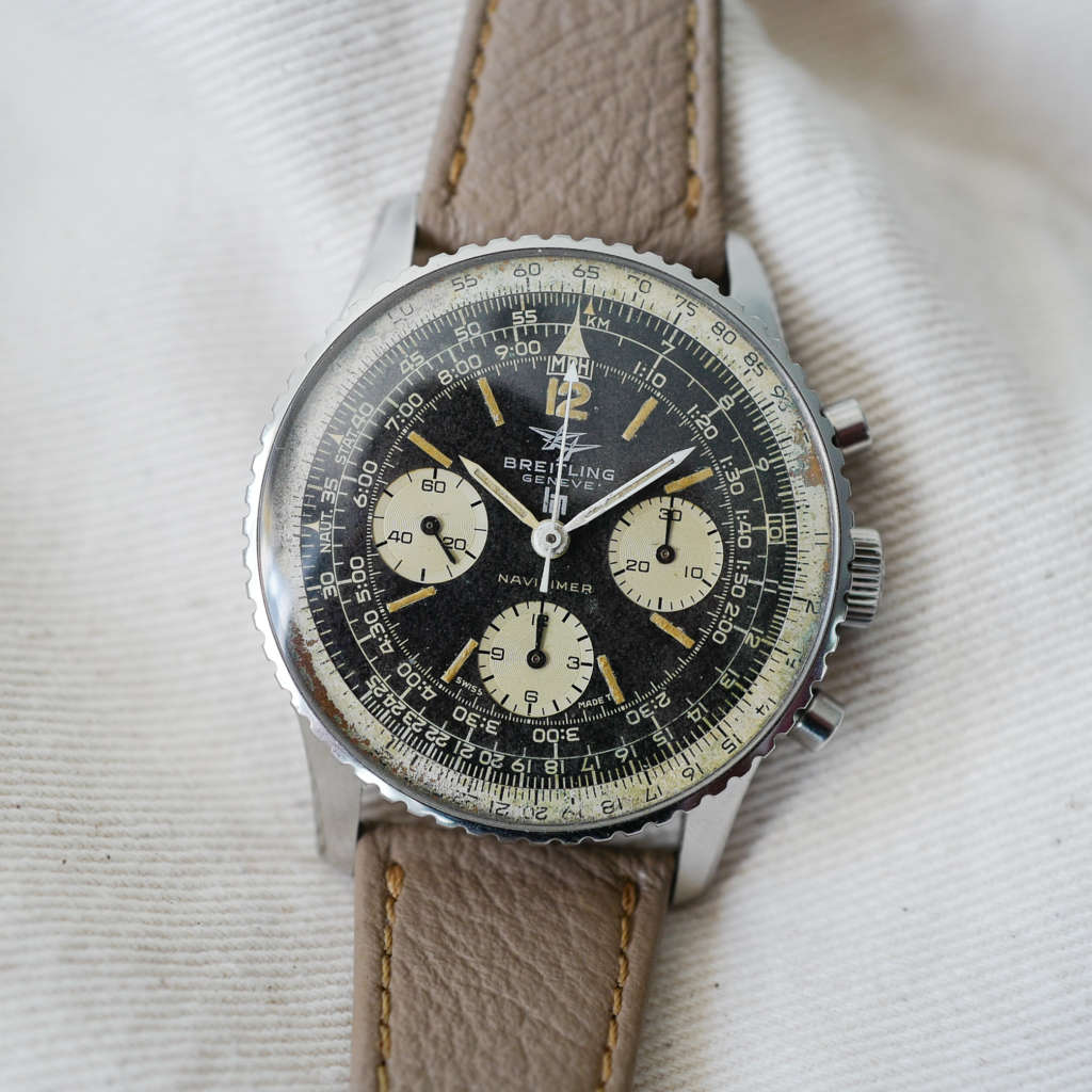 jolie chronographe Breitling Lip Navitimer 806