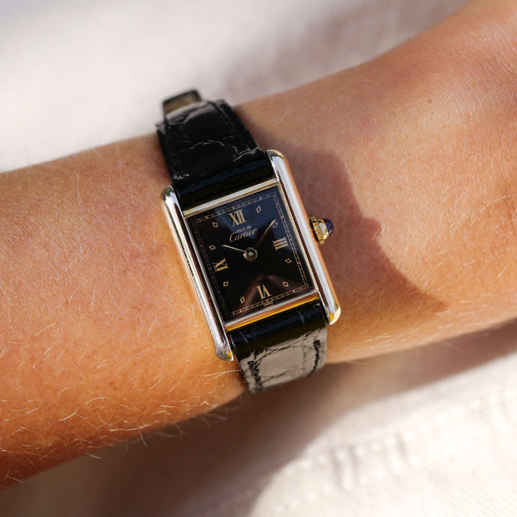 montre cartier tank must petit modele femme vintage